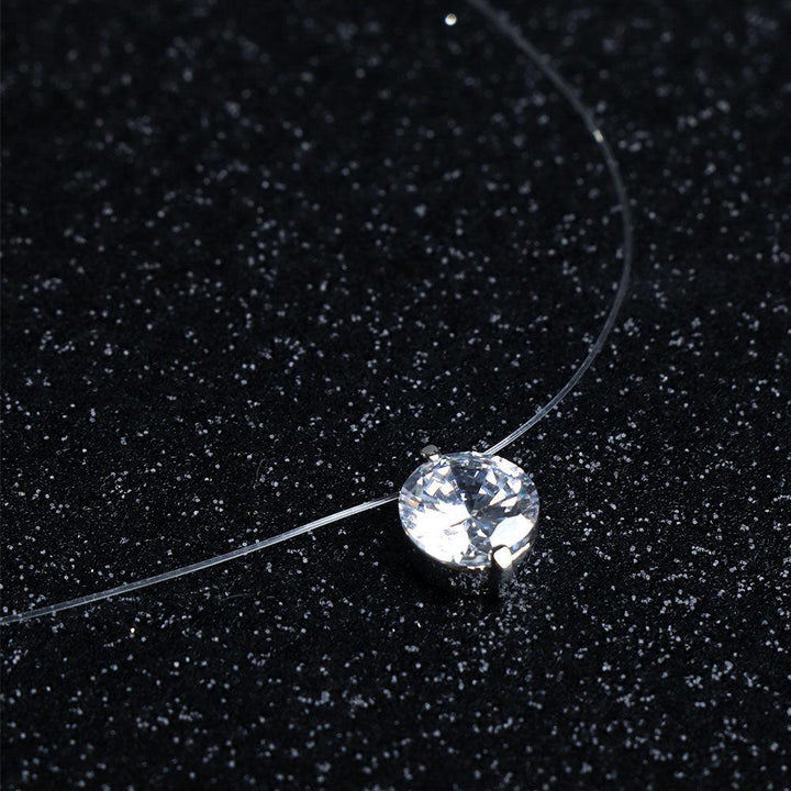 Colar Zircônia Flutuante – Diamante de Laboratório - Fino Brilho