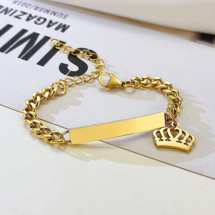 Coleção de Pulseira Personalizável Banhada a Ouro – Sweet Baby ™️ - Fino Brilho